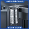Le 's stainless steel multi-functional hanging chopstick holder draining rack kitchen hook 筷笼 household storage rack wholesale Application Scenario